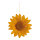 Blüte aus Papier mit Hänger     Groesse: 30cm    Farbe: orange