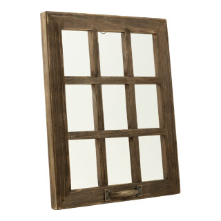 Fenster aus Holz      Groesse: 50x40cm    Farbe: braun