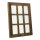 Window out of wood      Size: 50x40cm    Color: brown