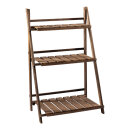Wooden shelf with 3 compartments, wood, foldable...
