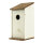 Bird house out of wood, foldable     Size: 31x17x14cm    Color: white