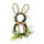 Hasenkranz aus Kunststoff/Kunstseide/Holzzweigen, beschmückt einseitig     Groesse: 60cm    Farbe: braun/grün