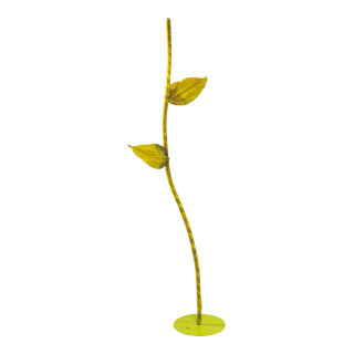 Flower stand 2-parts, out of plastic, flexible     Size: 180cm, metal base: Ø 25cm    Color: green