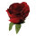 Rose head out of paper, with short stem     Size: Ø 30cm    Color: red