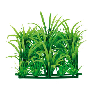 Grasplatte, Kunststoff, 12x12cm,  grün