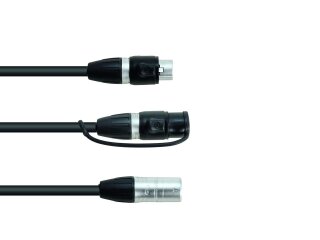 EUROLITE Adapter Cable DMX IP XLR 3-pin(m)/2xIP XLR 3-pin(f)