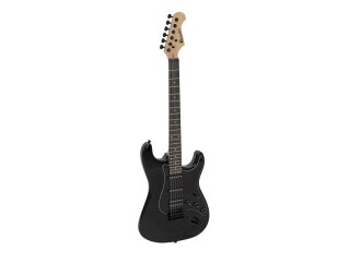 DIMAVERY ST-312 E-Gitarre, schwarz/schwarz