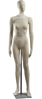 Bewegliche Schaufensterpuppe Dame - Museums Mannequin mit Metallbase