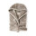VINGA Louis Luxus Plüsch GRS rPET Bademantel Größe S/M Farbe: grau