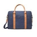 VINGA Bosler Computertasche aus RCS recyceltem Canvas Farbe: navy blau