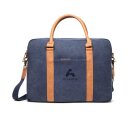 VINGA Bosler Computertasche aus RCS recyceltem Canvas Farbe: navy blau