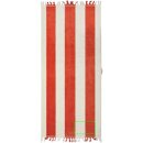 VINGA Valmer Strandtuch 450gr/m² Farbe: rot, weiß