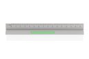 15cm Dreikantlineal aus Aluminium Farbe: silber