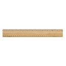 Timberson extra dickes 30cm doppelseitiges Bambuslineal Farbe: braun