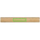 Timberson extra dickes 30cm doppelseitiges Bambuslineal Farbe: braun