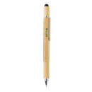 5-in-1 Bambus Tool-Stift Farbe: braun