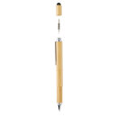 5-in-1 Bambus Tool-Stift Farbe: braun