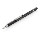 5-in-1 Aluminium Tool-Stift Farbe: schwarz