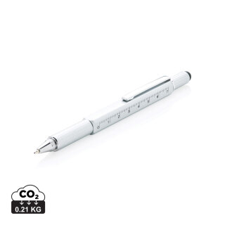 5-in-1 Aluminium Tool-Stift Farbe: grau