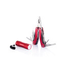 Multitool und Taschenlampen Set Farbe: rot