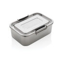 Auslaufsichere Lunchbox aus RCS recyceltem Stainless Steel Farbe: silber