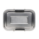 Auslaufsichere Lunchbox aus RCS recyceltem Stainless Steel Farbe: silber