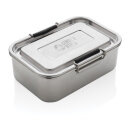 Auslaufsichere Lunchbox aus RCS recyceltem Stainless Steel Farbe: silber