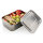 Auslaufsichere Lunchbox aus RCS recyceltem Stainless Steel Farbe: silber