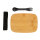 Stainless Steel Lunchbox mit Bambus-Deckel und Göffel Farbe: silber