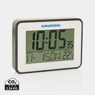 Grundig Thermometer, Wecker und Kalender Farbe: weiß