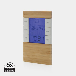 Utah Wetterstation aus RCS rKunststoff & FSC®Bambus Farbe: braun