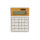 Utah Taschenrecher aus RCS rKunststoff & Bambus Farbe: braun