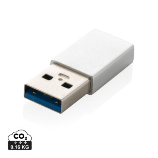 USB-A zu Type-C Adapter Farbe: silber