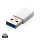 USB-A zu Type-C Adapter Farbe: silber