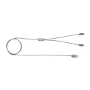 3-in-1 umwobenes Kabel Farbe: grau