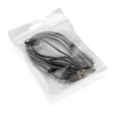 3-in-1 umwobenes Kabel Farbe: grau