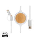 3-in-1 Kabel mit 5W Bambus Wireless Charger Farbe:...