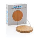 10W Bambus magnetischer Wireless Charger Farbe: braun