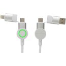 Oakland RCS rKunststoff 1,2m 6-in-1 Fast-Charging 45W Kabel Farbe: weiß