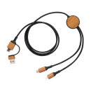 Ohio 6-in-1-Kabel aus RCS zertifiziert recyceltem Kunststoff Farbe: schwarz
