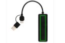 RCS recycelter USB-Hub mit Dual-Input Farbe: schwarz