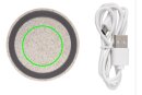 Rundes 5W Charging Pad aus Weizenstroh Farbe: khaki