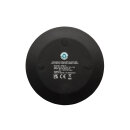 15W-Wireless-Fast-Charger aus recyceltem RCS-Kunststoff Farbe: schwarz