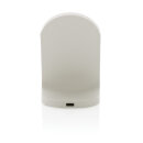 15W Wireless Ladehalter aus RCS recyceltem Kunststoff Farbe: weiß