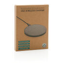 10W Wireless Charger aus RCS Standard recyceltem Kunststoff Farbe: schwarz