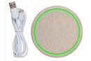 5W Weizenstroh Wireless Charger Farbe: khaki