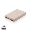 Weizenstroh 5.000 mAh Pocket Powerbank Farbe: khaki