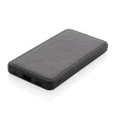 Tusca 10.000 mAh PU Powerbank Farbe: schwarz