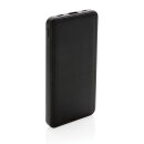 Tusca 10.000 mAh PU Powerbank Farbe: schwarz