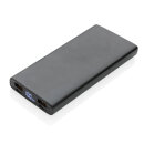 18W PD Powerbank mit 10.000 mAh aus Aluminium Farbe: schwarz